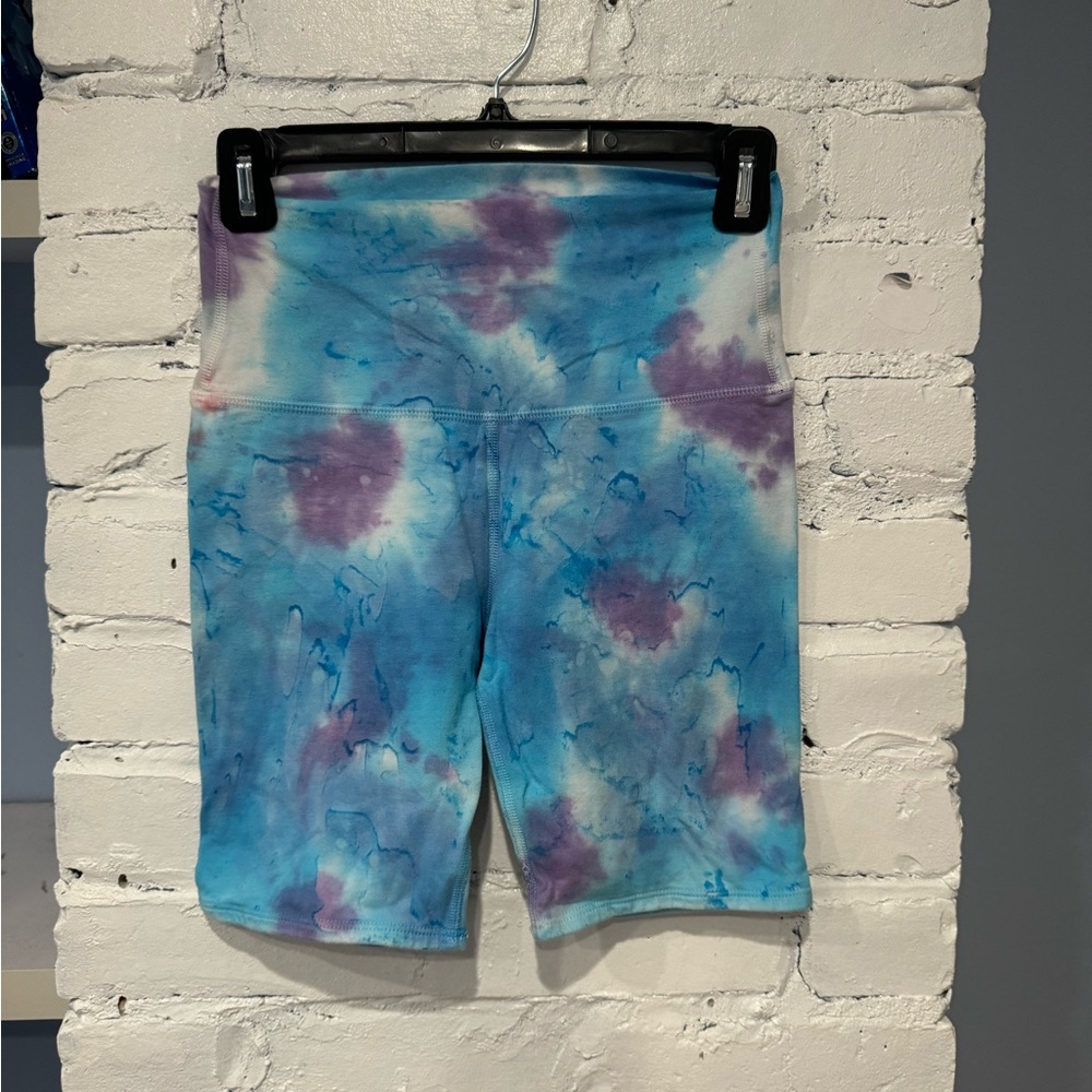 La Detresse Multicolor Tie-Dye High-Waist Bike Shorts‎ Size XS